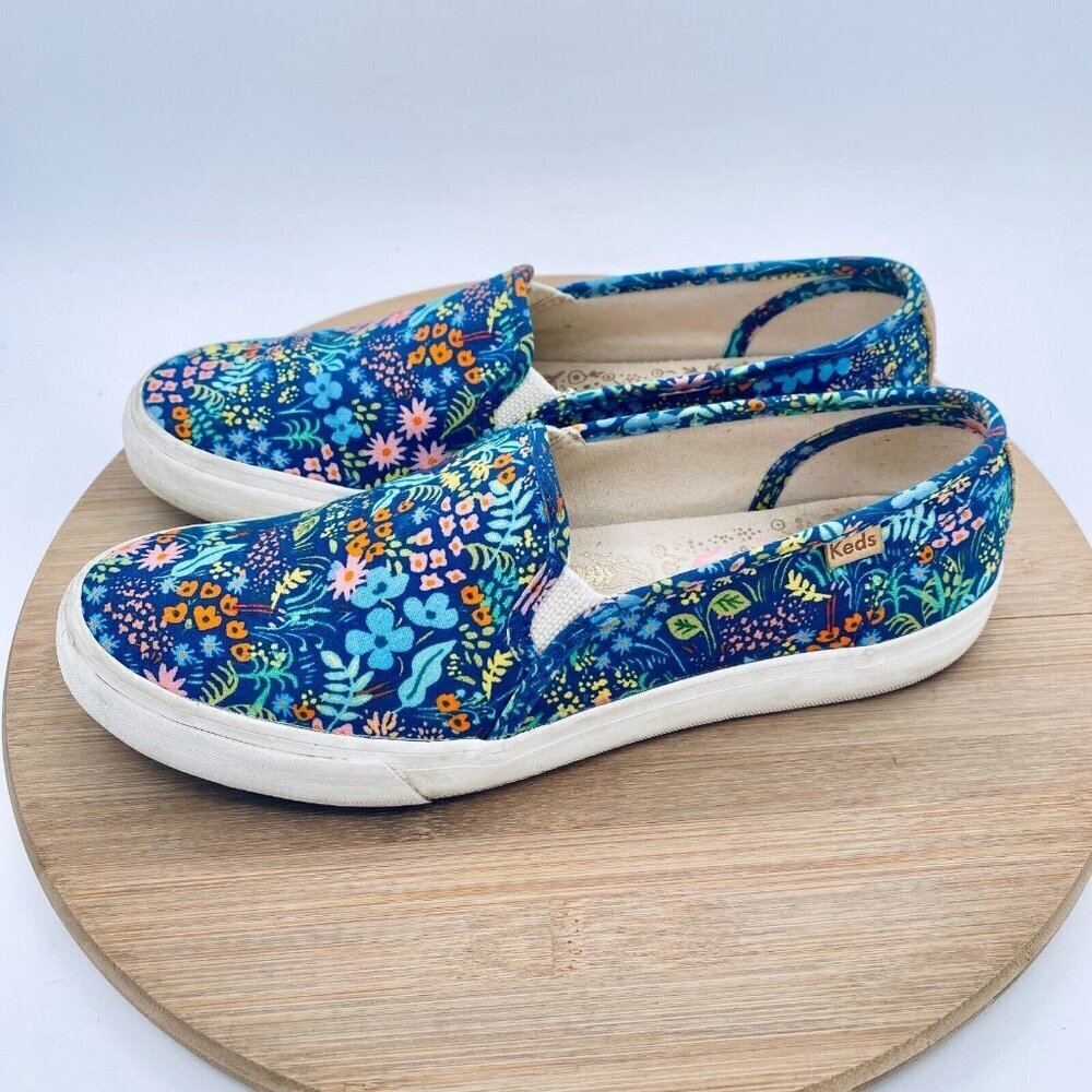 Keds Rifle Paper Co Shoes Womens 8.5 Multicolor Floral Canvas - Picture 6 of 11